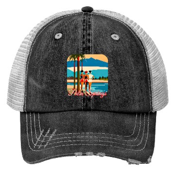 Discover Palm Springs Swim Club Trucker Hats