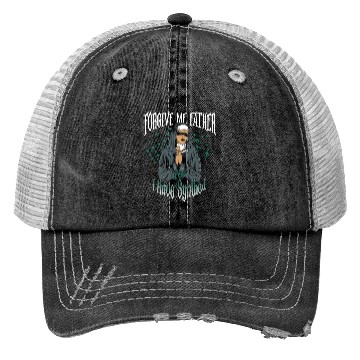 Discover Forgive Me Father - Techno Nun Trucker Hats