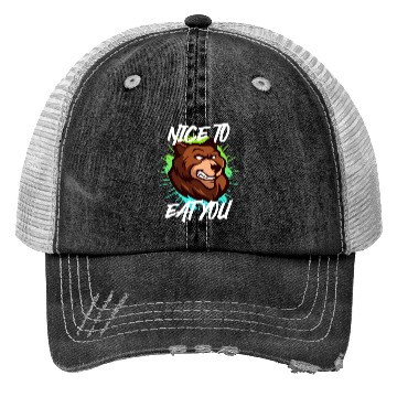 Discover Nice to eat you Nature boy Mountain lover Trucker Hats