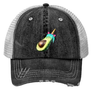 Discover Happy unicorn avocado Trucker Hats