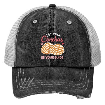 Discover Conchas Mexican Mexico Sweet Bread Roll Trucker Hats
