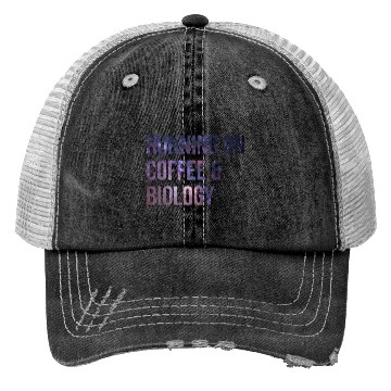 Discover Biology Teacher red Trucker Hats