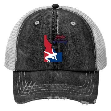Discover Idaho Wrestling (USA Colors) Trucker Hats