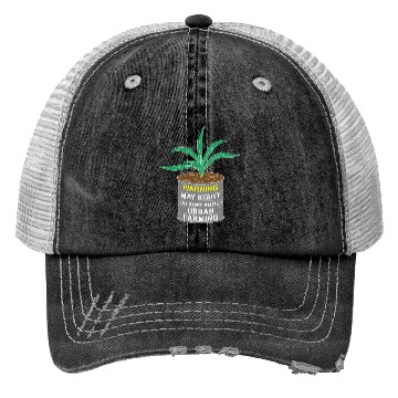 Discover Urban Farming Funny Farmer Trucker Hats