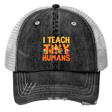 Discover I Teach Tiny Humans Preschool Teacher Trucker Hats