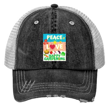 Discover Happy Gardening Trucker Hats design for him gift idea