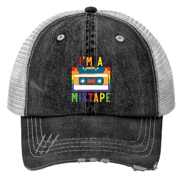 Discover I'm A Mixtape Rainbow Pride Month LGBTQ Gay Pride Trucker Hats