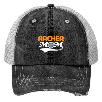Discover Archer Mom Bow & Arrows Target Archery Trucker Hats