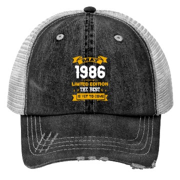 Discover May 1986 Birthday Surprise Trucker Hats