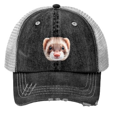 Discover Cute Ferret Face Trucker Hats