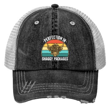 Discover Perfection In Shaggy Packages Highland Cow Trucker Hats