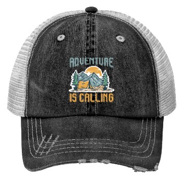 Discover Adventure is calling Mountain lover Hiking Trucker Hats