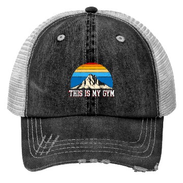 Discover This is my Gym Hiker Mountain lover Hiking Trucker Hats