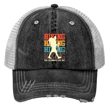 Discover Wanderlust Ultimate Leg Day Mountain Fan Hiking Trucker Hats