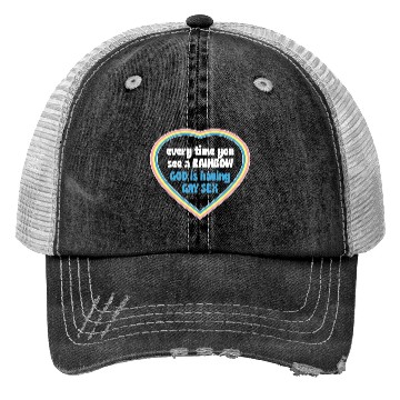 Discover Every Time You See A Rainbow God Is Having Gay sx Trucker Hats