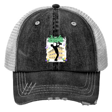Discover Mardi Gras New Orleans Louisiana City Jazz Music Trucker Hats