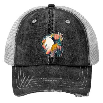 Discover Cute Bird Of Paradise Bird Flower Crown Pet Birds Trucker Hats