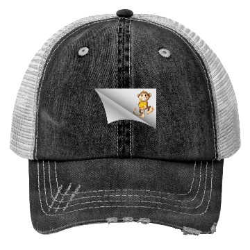 Discover the monkey under the patch Trucker Hats