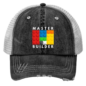Discover Master Builder Building Block Fun Gifts For Anyone Trucker Hats