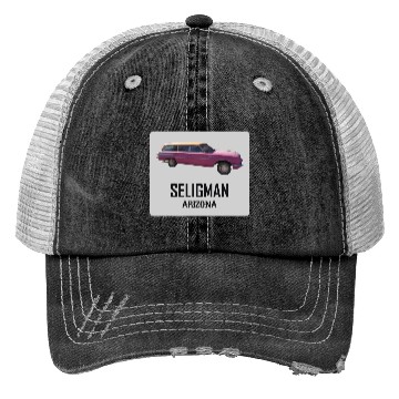 Discover Old car city of Seligman in Arizonna, US Route 66 Trucker Hats