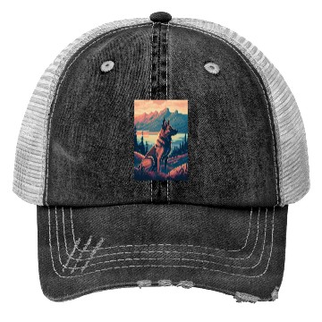 Discover Belgian Malinois Nature Trucker Hats