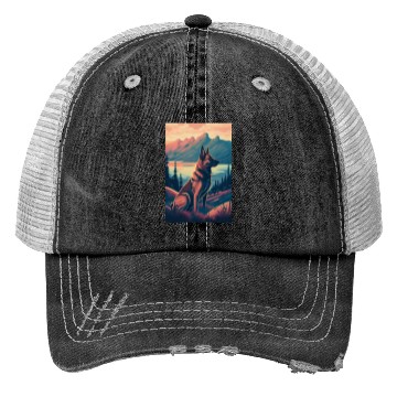 Discover Belgian Malinois Nature Trucker Hats