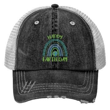 Discover Happy Earth Day Quote With Unique illustration Trucker Hats