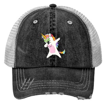 Discover Cute dabbing unicorn dab dance girls boys children Trucker Hats