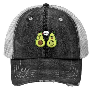 Discover Lets avocuddle avocado valentine pun Trucker Hats
