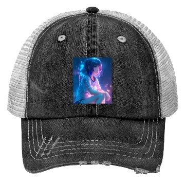 Discover Young cute anime girl Trucker Hats