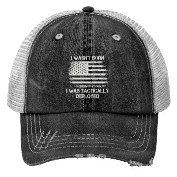 Discover Patriotic Army Veteran Us Soldier Saying Trucker Hats