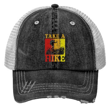 Discover Take a Hike Wanderlust Hiker Hiking Mountains Trucker Hats