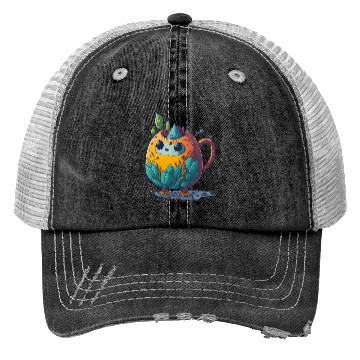 Discover Colorful Tea Bot Trucker Hats