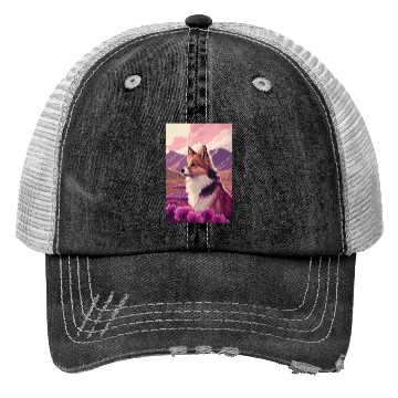Discover Shetland Sheepdog Nature Sheltie Trucker Hats
