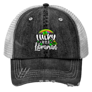 Discover Irish Lucky To Be A Librarian St Patricks Day Trucker Hats
