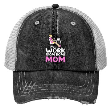 Discover Mothers Day Remote Worker Work From Home Mom Trucker Hats