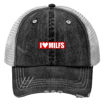 Discover I love milfs red design Trucker Hats