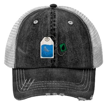 Discover Funny seal swimming in a tea bag Trucker Hats
