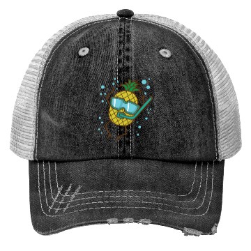 Discover Pineapple dives Tropical sweet Fruit Trucker Hats