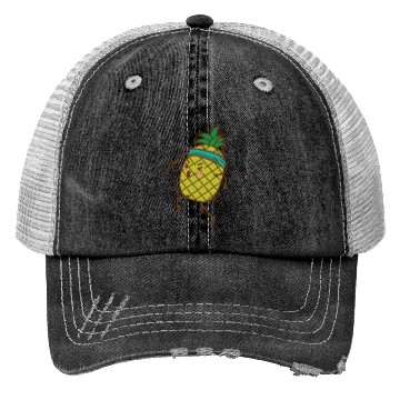 Discover Pineapple goes jogging or running sweet Fruit Trucker Hats