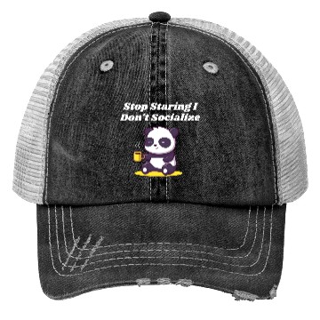 Discover Stop Staring I Dont Socialize Nerd Introvert Weird Trucker Hats