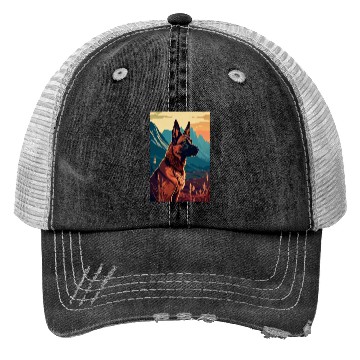 Discover Belgian Malinois Nature Trucker Hats