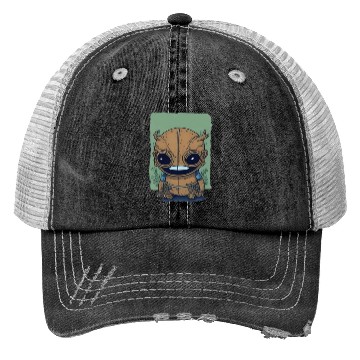 Discover Wanted Monsters Trucker Hats