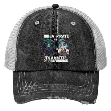 Discover Ninja vs Pirate, Preference Trucker Hats