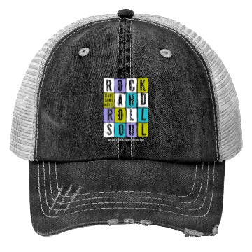 Discover guitar player rock roll Trucker Hats
