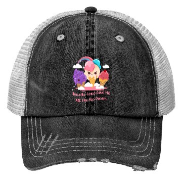 Discover Tonsils Gone Give Me All The Ice Cream Funny Trucker Hats