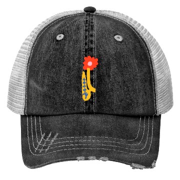 Discover Abstract Flower Trucker Hats