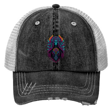 Discover Holy Death of Guadalupe Trucker Hats