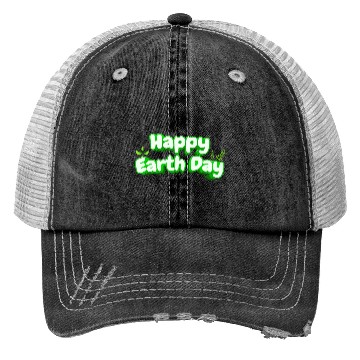 Discover Happy Earth Day design . Trucker Hats