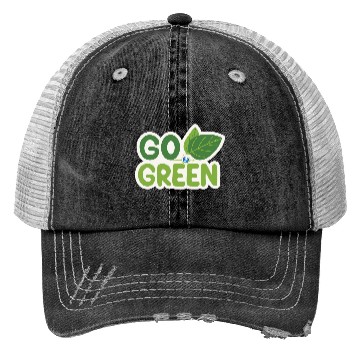 Discover Go Green Earth Day design . Trucker Hats